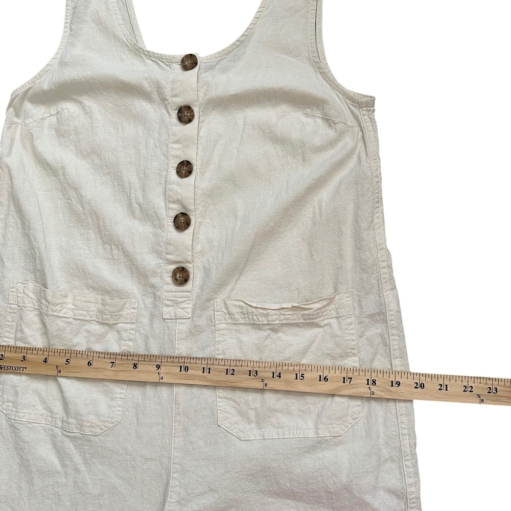 Marine Layer Sydney Beach Jumpsuit Linen Blend Wide Leg Coastal Small - Picture 6 of 10